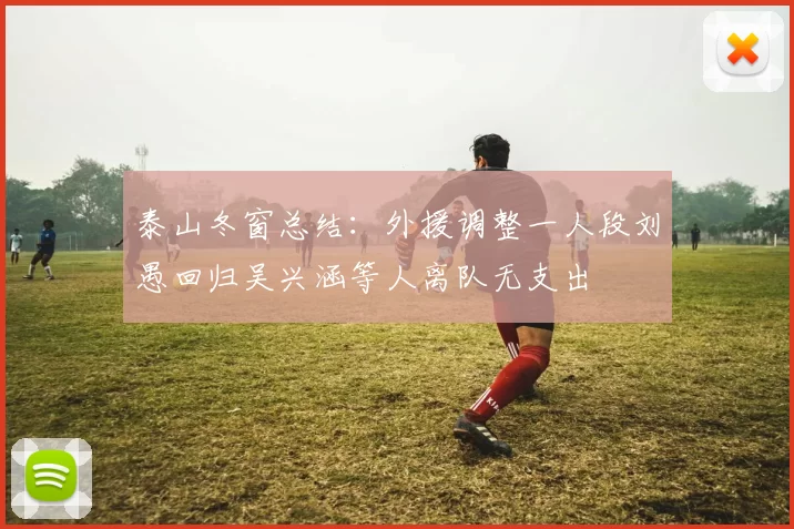 泰山冬窗总结：外援调整一人段刘愚回归吴兴涵等人离队无支出