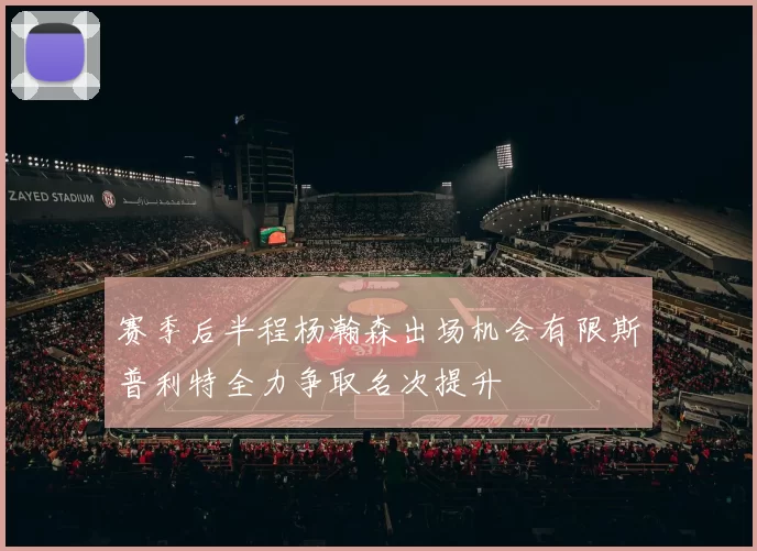 赛季后半程杨瀚森出场机会有限斯普利特全力争取名次提升